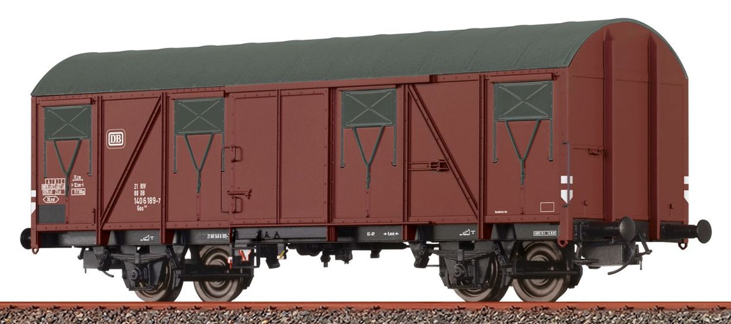 Brawa 47298 - Gedeckter Güterwagen Gos 245, DB, Ep.IV