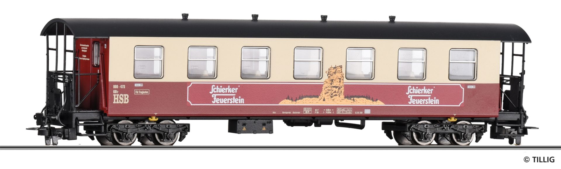 Tillig 13923 - Personenwagen 'Schierker Feuerstein', HSB, Ep.V-VI