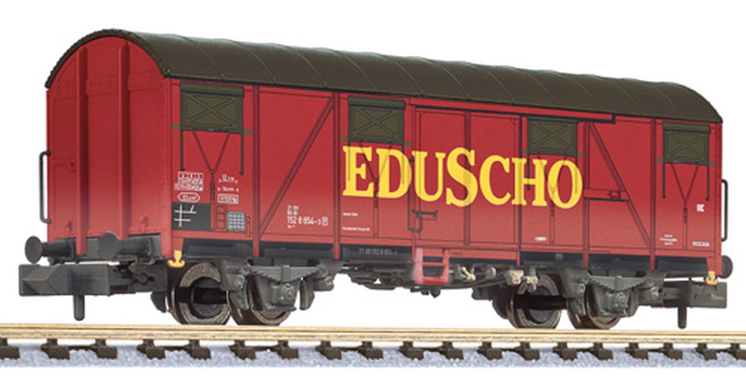 Liliput 265045 - Gedeckter Güterwagen, DB, Ep.IV 'EDUSCHO', gealtert