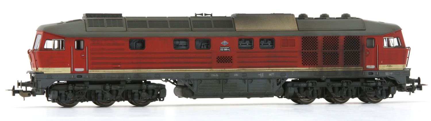 Saxonia 87031 - Diesellok 132 089-4, DR, Ep.IV, DC-Sound, gealtert