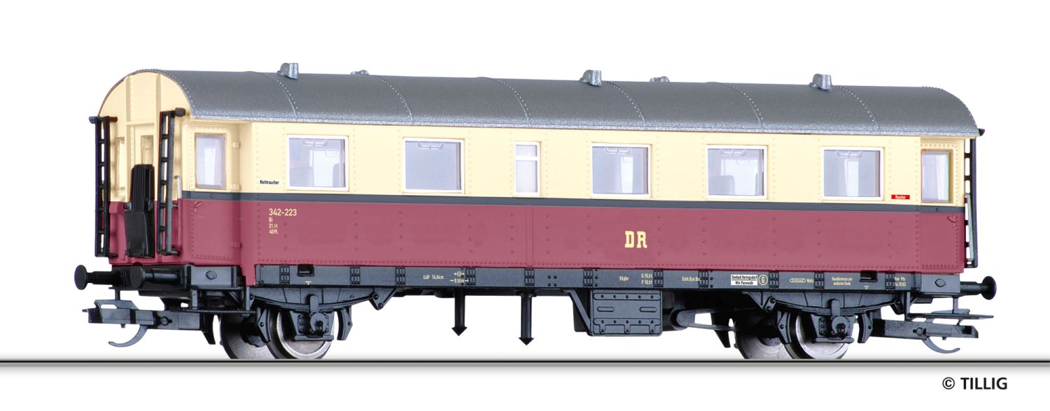 Tillig 16004 - Personenwagen Bi, 2. Klasse, DR, Ep.III
