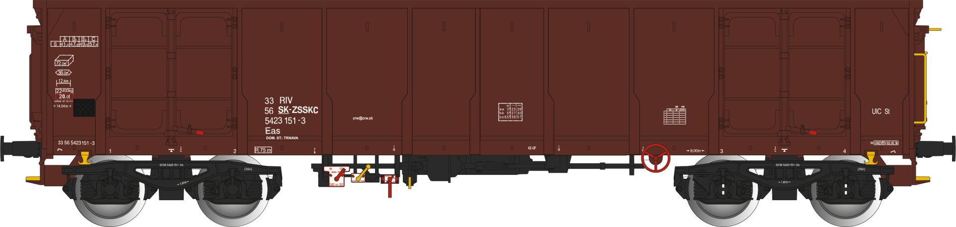 Albert Modell 542031 - Offener Güterwagen Eas, SK-ZSSKC, Ep.VI