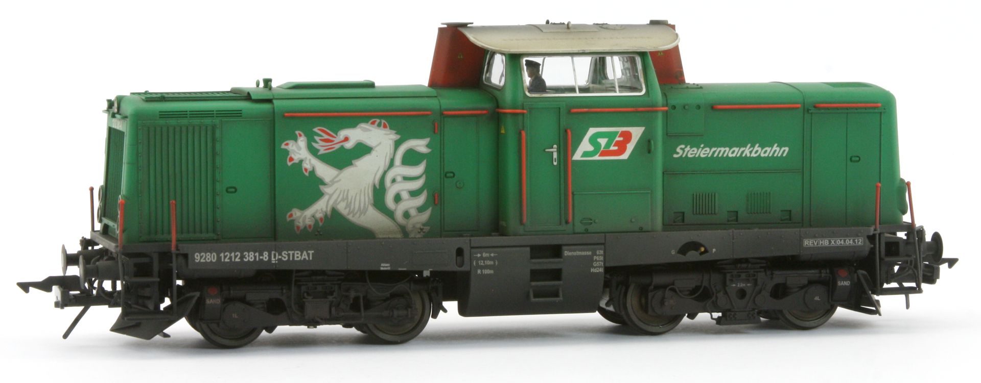 Lenz 40134-11-GA-A24 - Diesellok 212 381-8, STB TL, Ep.VI, gealtert