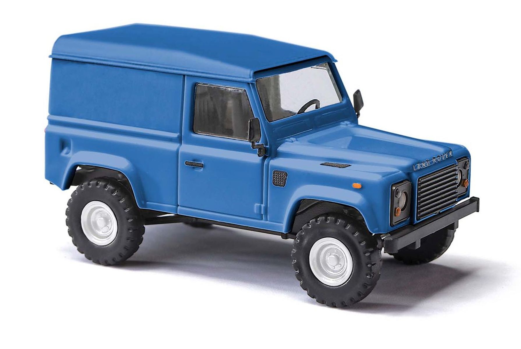 Busch 54350 - Land Rover Defender 90 Kastenwagen, Blau, Bj. 1983