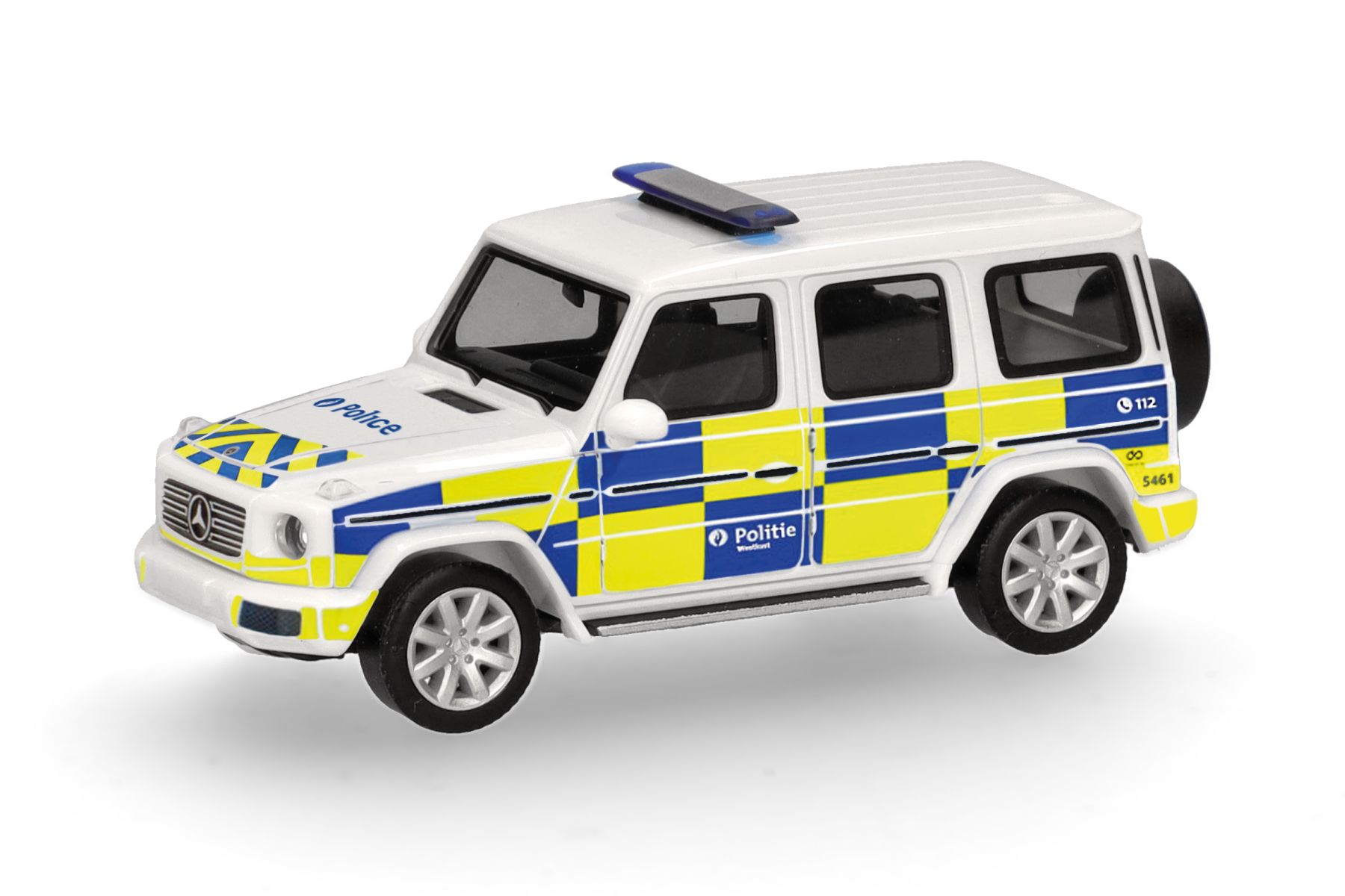 Herpa 098410 - Mercedes-Benz G-Klasse (W463) "Politie" (Belgien)