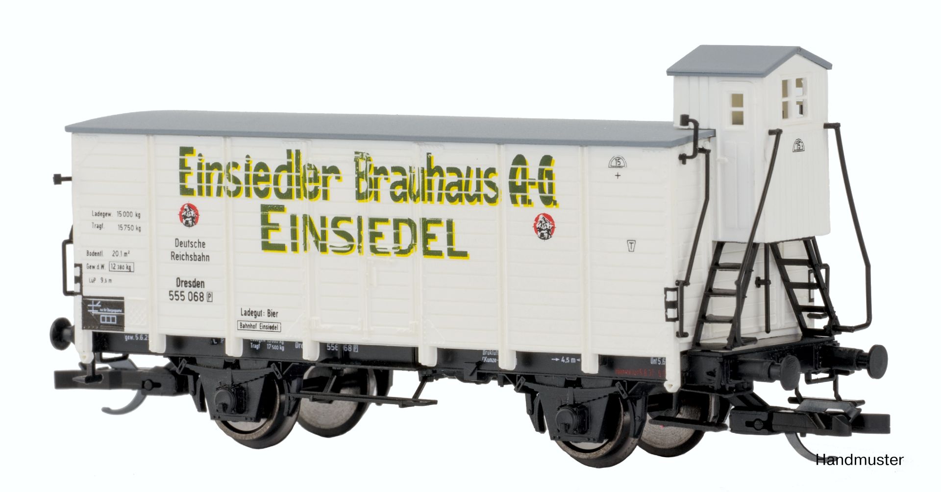 Hädl 113951-10 - Gedeckter Güterwagen, DRG, Ep.II 'Einsiedler Brauhaus'