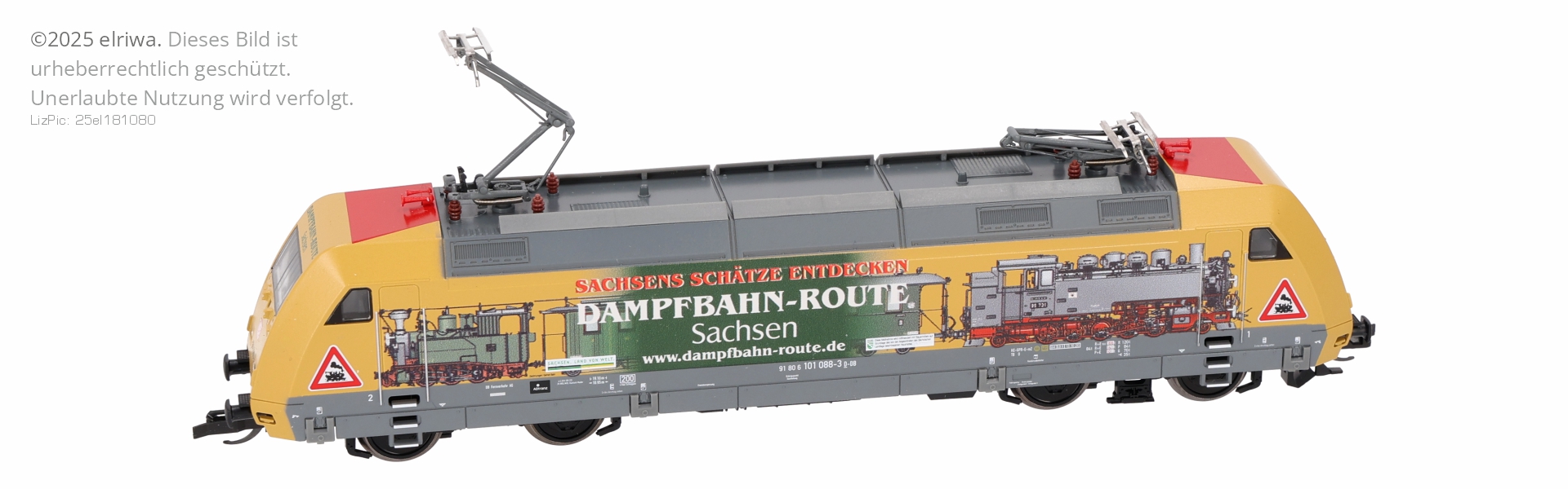 Tillig 502240-ZZ - E-Lok 101 088-3, DBAG, Ep.VI 'Dampfbahn-Route-Sachsen', DC-Sound