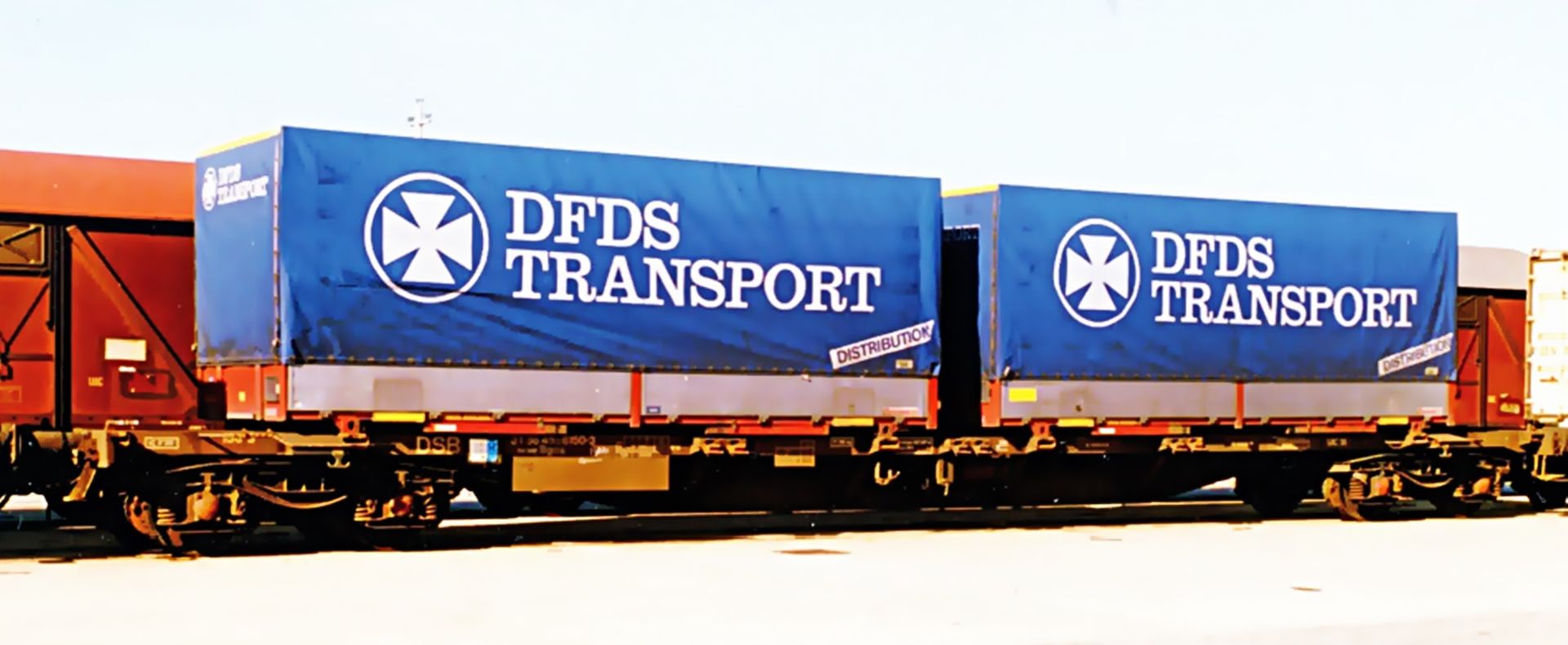 ACME AC 40371 - Containertragwagen Sgns, DSB, Ep.IV-V 'DFDS TRANSPORT'