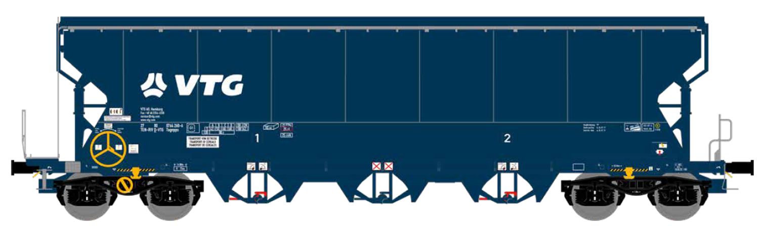 nme 504683 - Getreidewagen Tagnpps 102m³, VTG, Ep.VI, AC