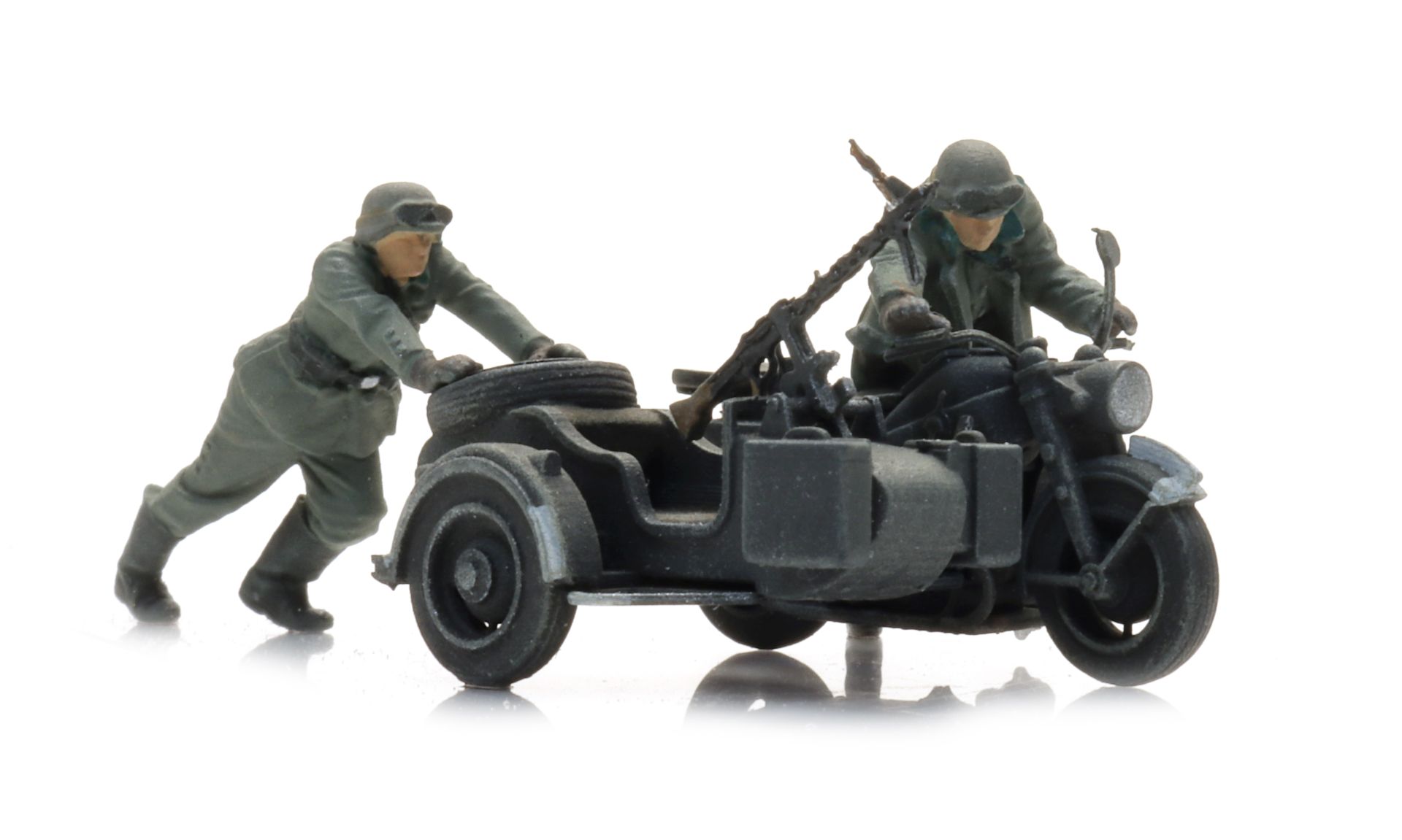 Artitec 6870750 - WM Panne: Zündapp mit Beiwagen + 2 Figuren