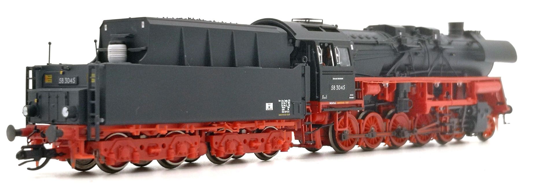 Saxonia 120129 - Dampflok 58 3045 mit T28-Tender, DR, Ep.III, DC-Sound