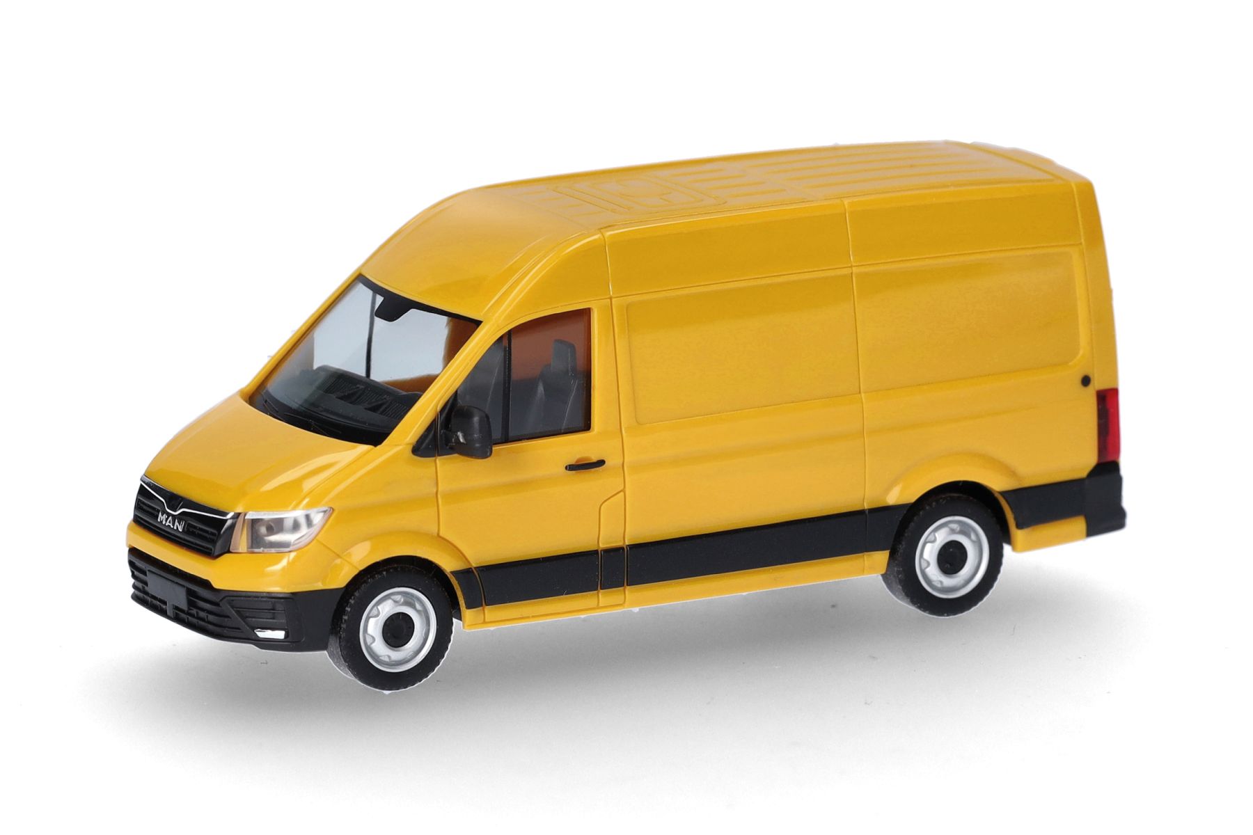 Herpa 098908 - MAN eTGE Kasten, ginstergelb