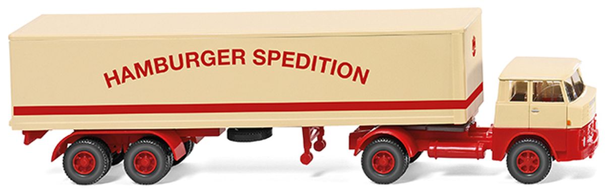 Wiking 051319 - Koffersattelzug (Henschel HS 14/16) 'Hamburger Spedition'