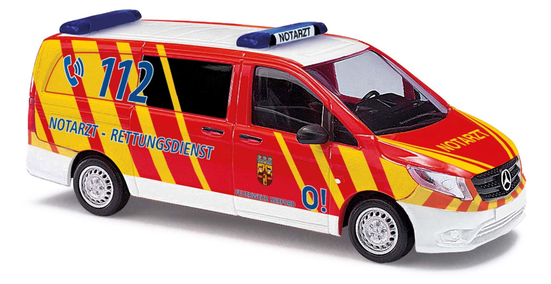 Busch 51136 - Mercedes-Benz Vito, Notarzt-Rettungsdienst Feuerwehr Herford