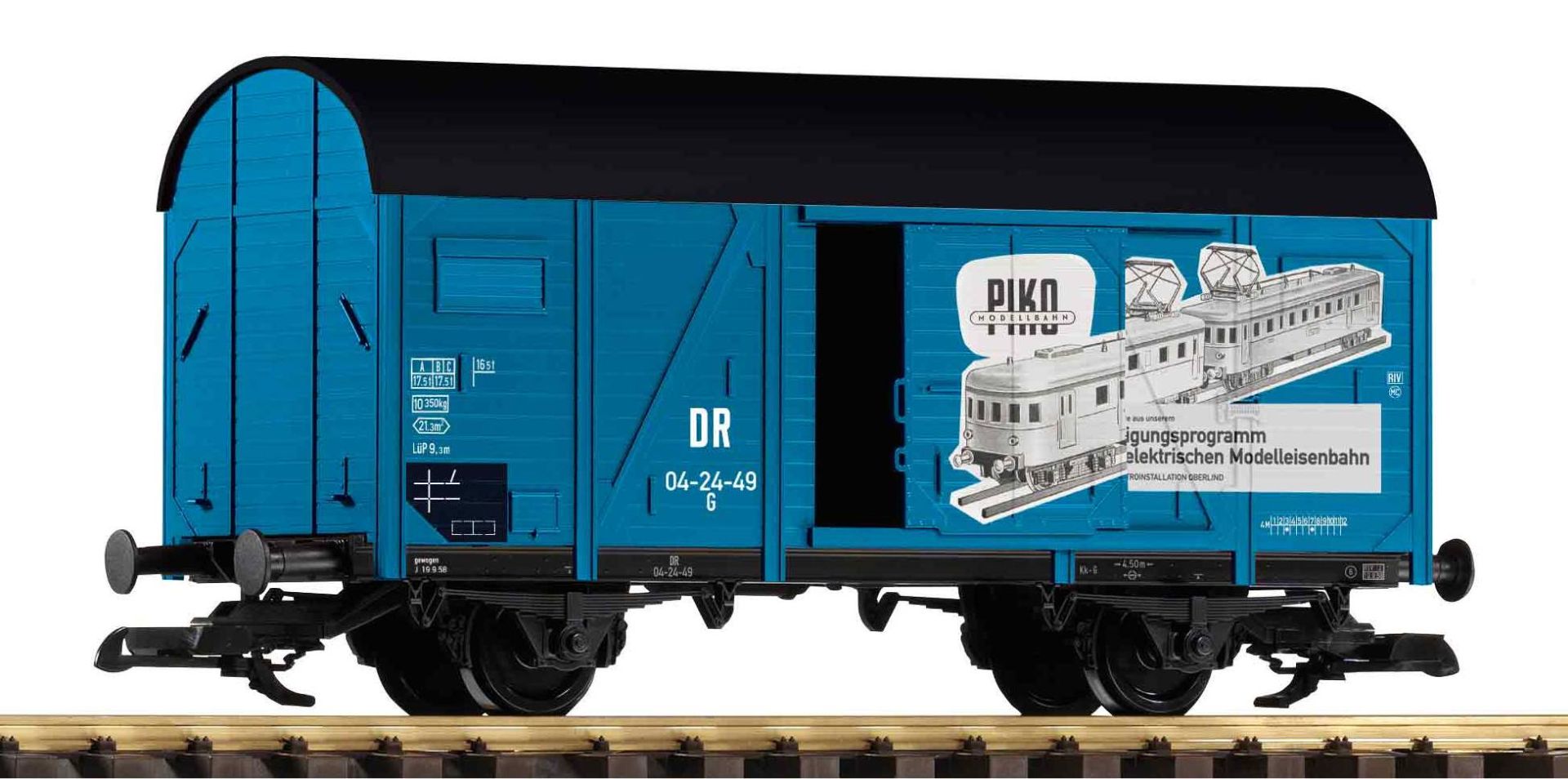Piko 37972 - Gedeckter Güterwagen, DR, Ep.III 'VEB PIKO'
