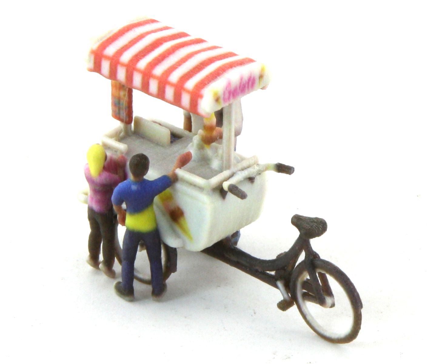 MTE SOB1108 - Eisverkäufer mit Wagen und 2 Kinder