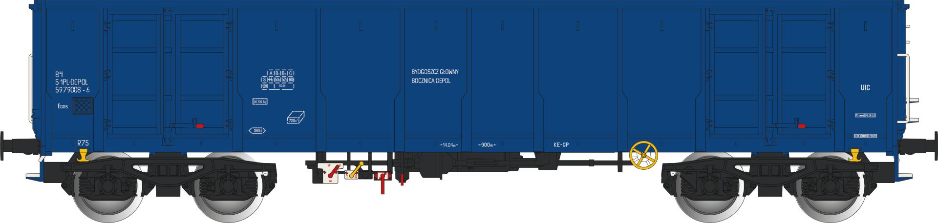 Albert Modell 597042 - Offener Güterwagen Eas, PL-DEPOL, Ep.VI