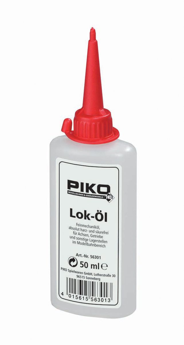 Piko 56301 - Lok-Öl Nachfüllflasche mit Dosierspritze, 50ml