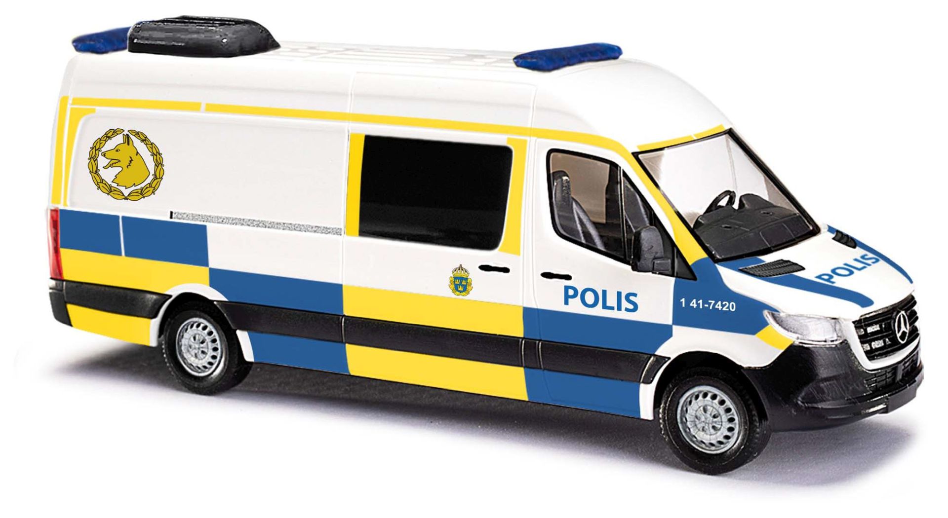 Busch 52630 - Mercedes Benz Sprinter langer Radstand, Polis