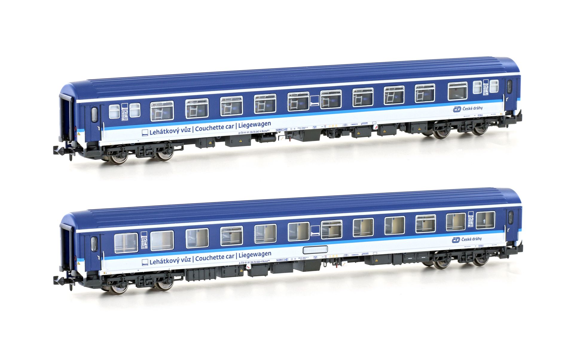 L.S. Models 98001N - 2er Set Liegewagen Bcmz 834, CD, Ep.V