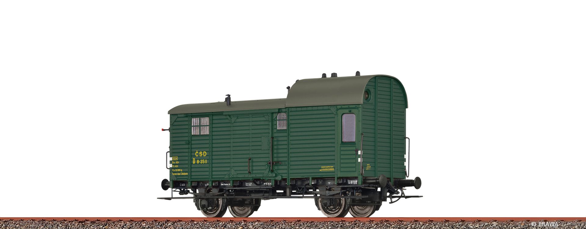 Brawa 49431 - Güterzuggepäckwagen D, CSD, Ep.III