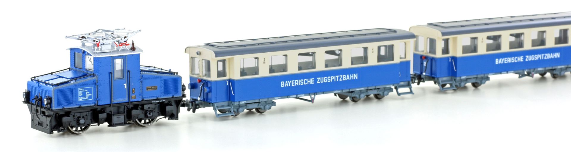 Hobbytrain H43106 - Zugset der Zugspitzbahn, AEG Tallok und 2 Wagen, Ep.V-VI, H0e