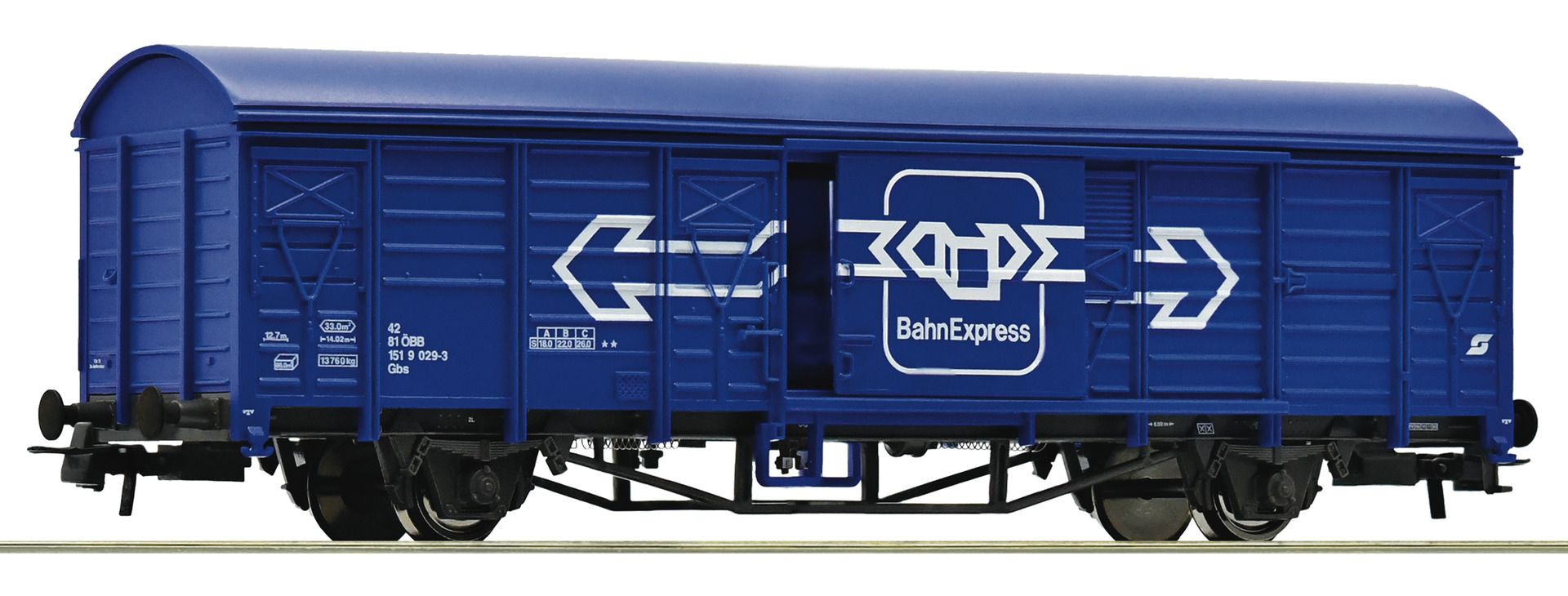 Roco 6600055 - Gedeckter Güterwagen Gbss, ÖBB, Ep.IV 'Bahn Express'