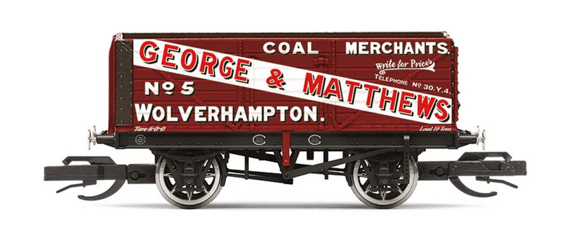 Hornby TT6001 - Offener Güterwagen 7 Plank Wagon ‘George & Matthews’ No. 5, Ep.II