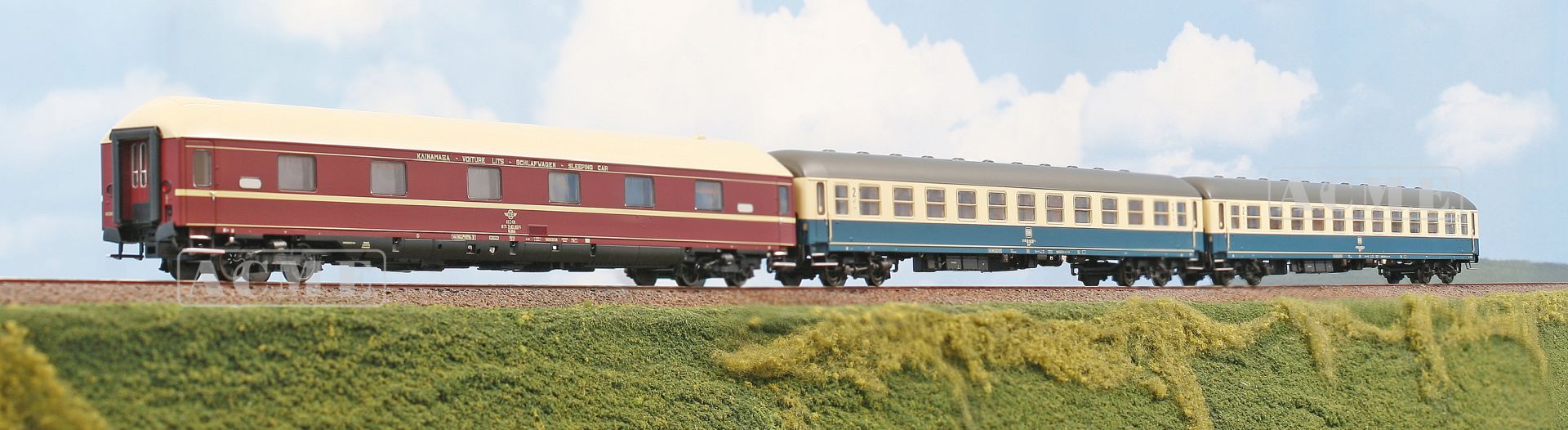 ACME AC 55245 - 3er Set Personenwagen 'Attika Express' DB/OSE, Ep.V