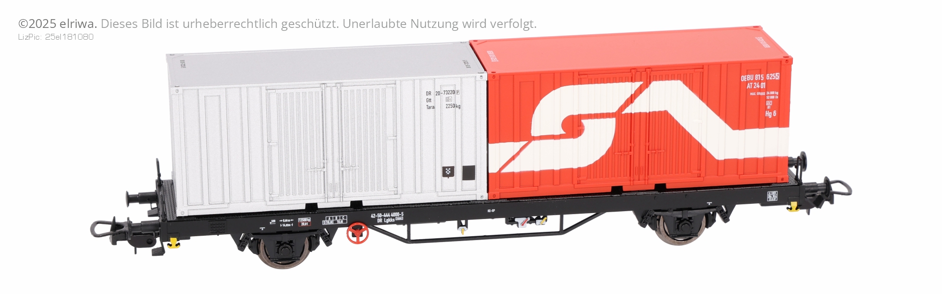 Tillig 502378 - Containertragwagen Lgkks 4444, DR, Ep.IV