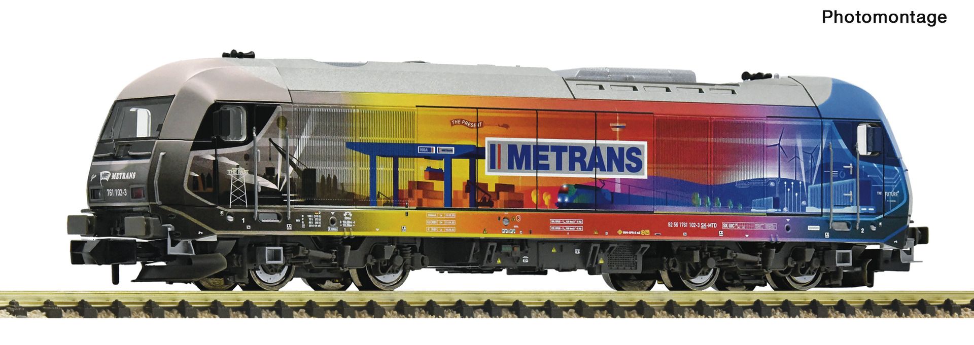 Fleischmann 7370029 - Diesellok 761 102-3, Metrans, Ep.VI, DC-Sound