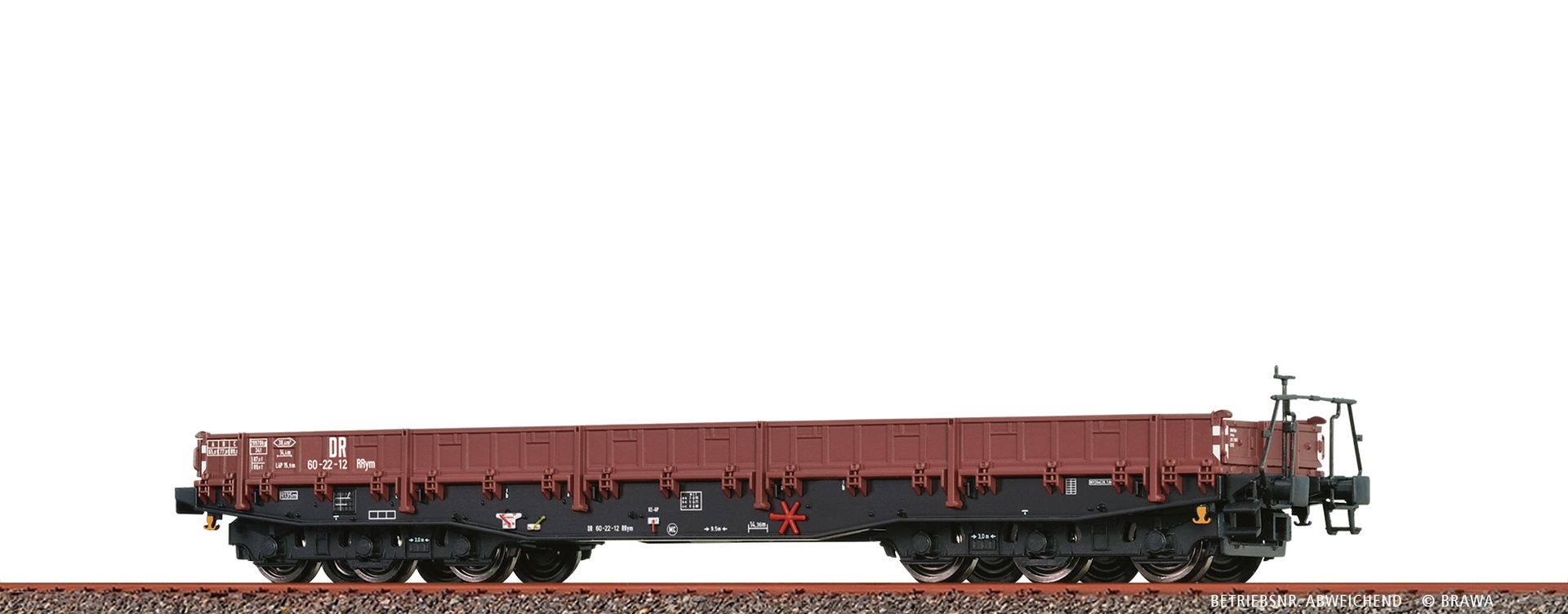 Brawa 47578 - Schwerlastwagen RRym, DR, Ep.III