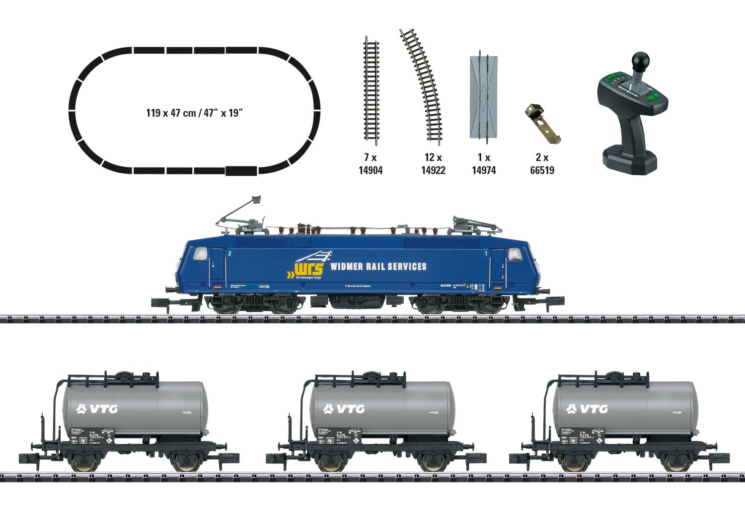 Trix 11158 - Digitales Startset mit BR 120, und Güterzug, WRS, VTG, Ep.VI