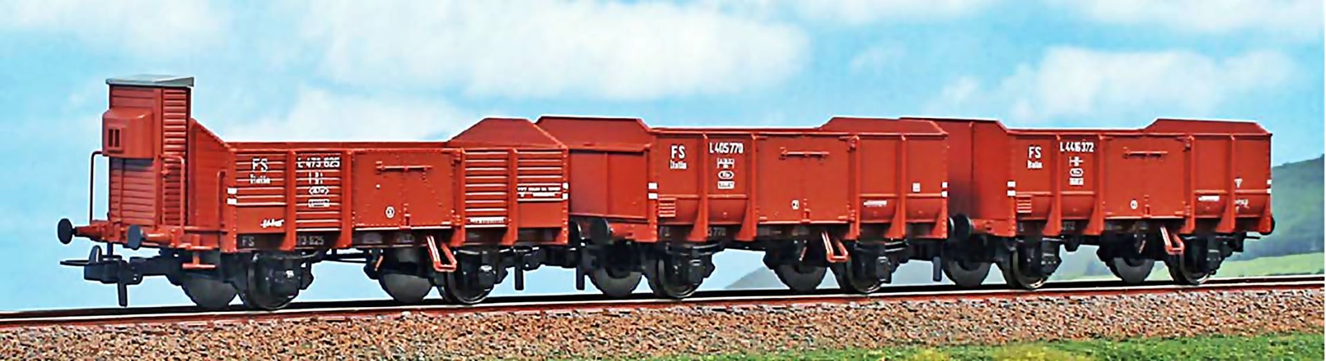 ACME AC 45184 - 3er Set offene Güterwagen, FS, Ep.III