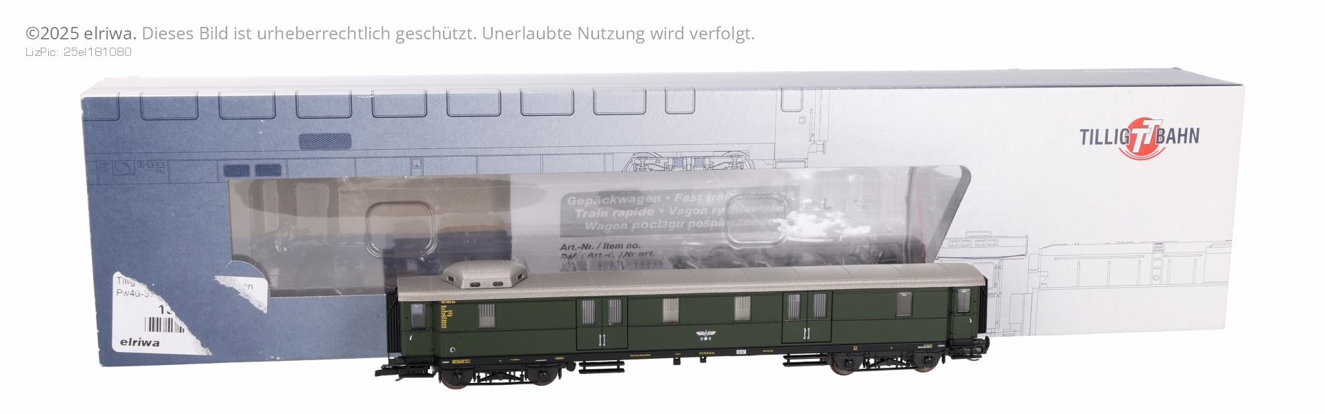 Tillig 13373-G1 - Gepäckwagen Pw4ü-37, DRG, Ep.II