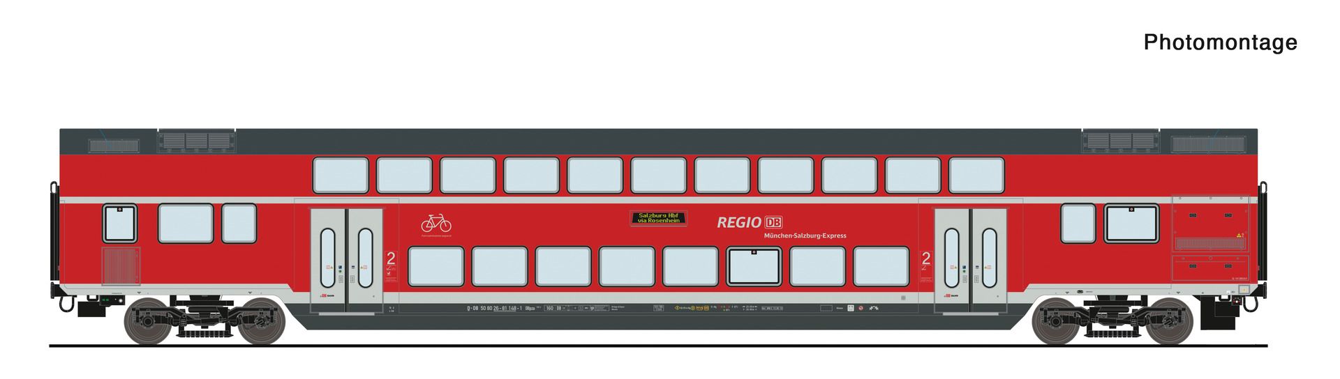 Roco 6200146 - Doppelstockwagen DBpza, 2. Klasse, DBAG, Ep.VI