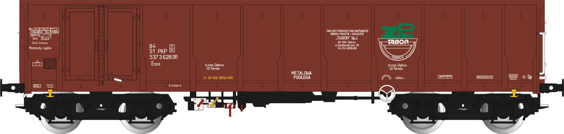 Albert Modell 537001 - Offener Güterwagen Eaos, PKP, Ep.V 'ZPN'