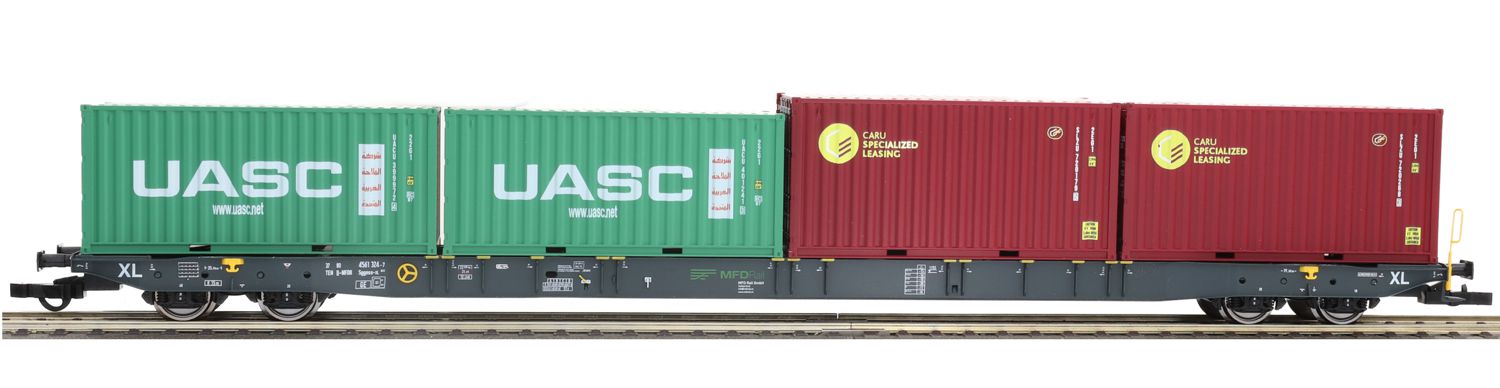 igra 96010061 - Containertragwagen Sggnss-XLm MFD-Rail, Ep.VI 'CARU, UASC'