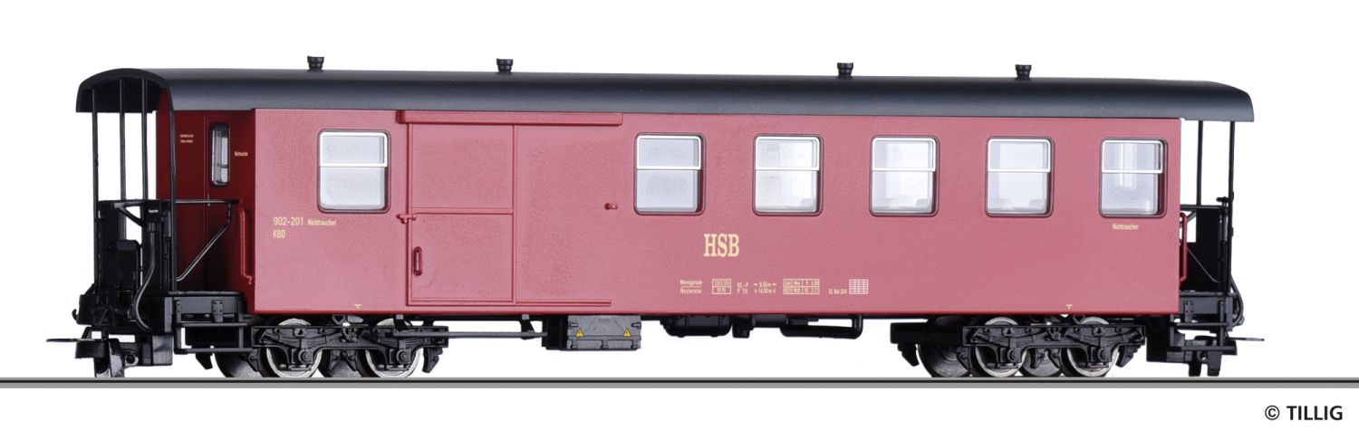 Tillig 03947 - Packwagen KBD 902-201, HSB, Ep.V-VI