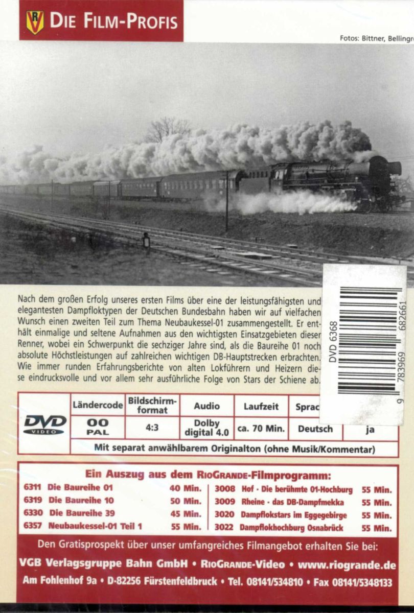 VGB 6368 - DVD - Die Neubaukessel-01 der DB - Teil 2