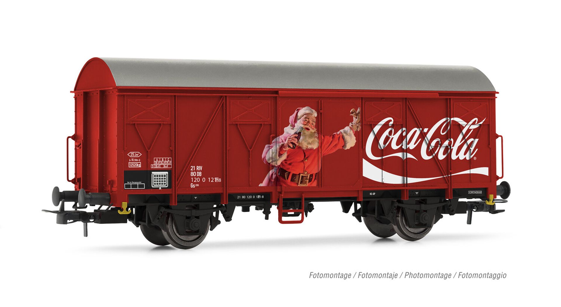 Rivarossi HR6611 - Gedeckter Güterwagen Gs, DB, Ep.IV 'Coca-Cola'