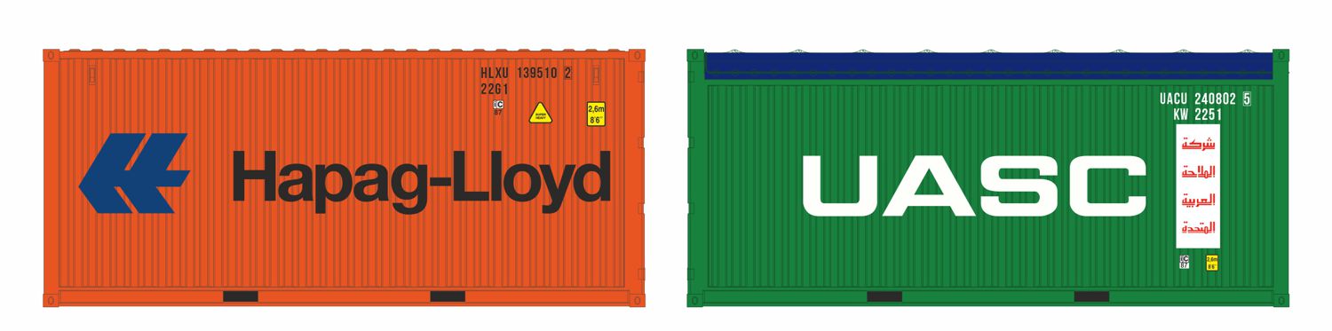 igra 98010019 - 2er Set 20'-Container 'Hapag-Lloyd, UACS'