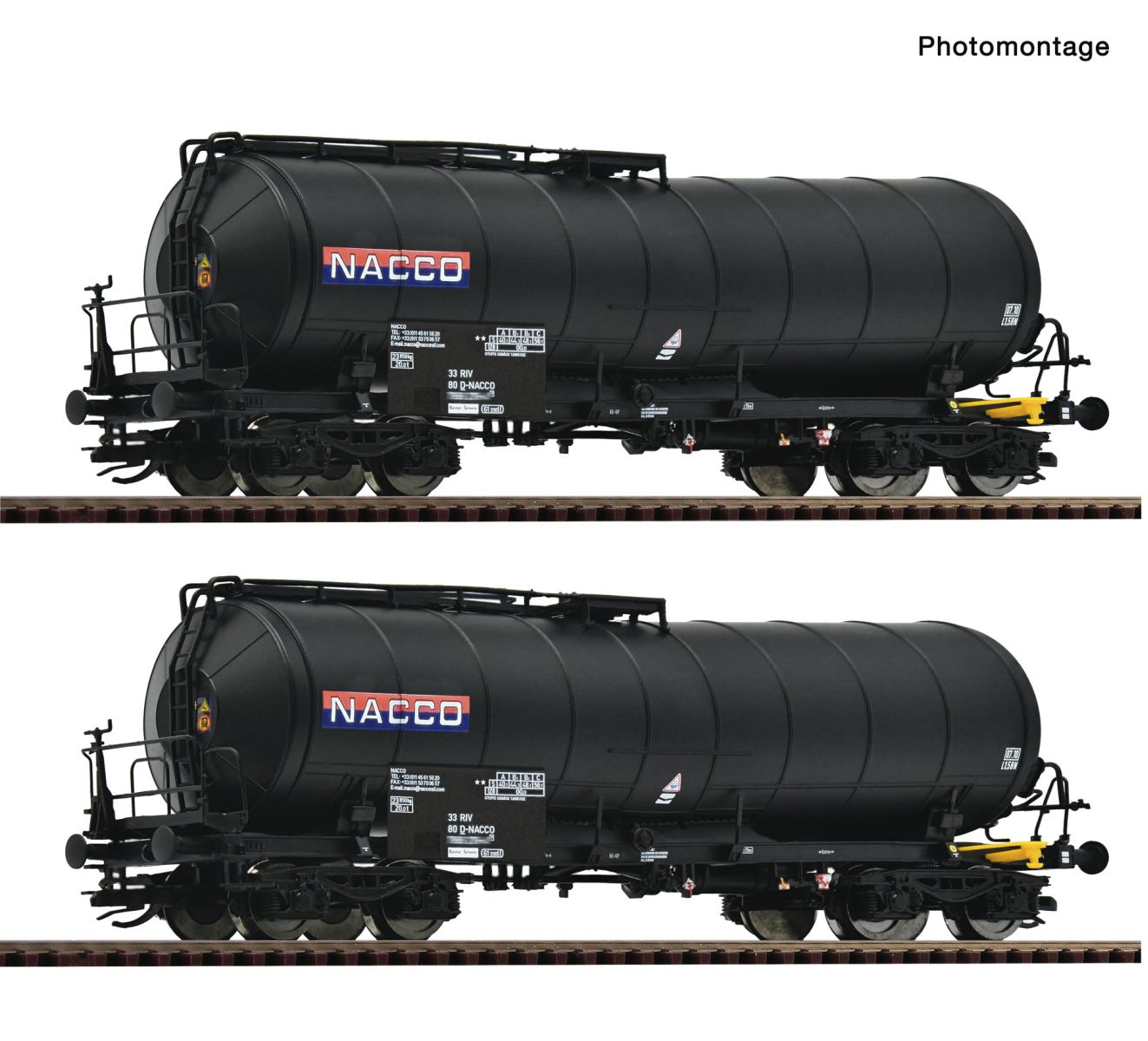 Roco 6680035 - 2er Set Knickkesselwagen Zaes, Nacco, Ep.V-VI