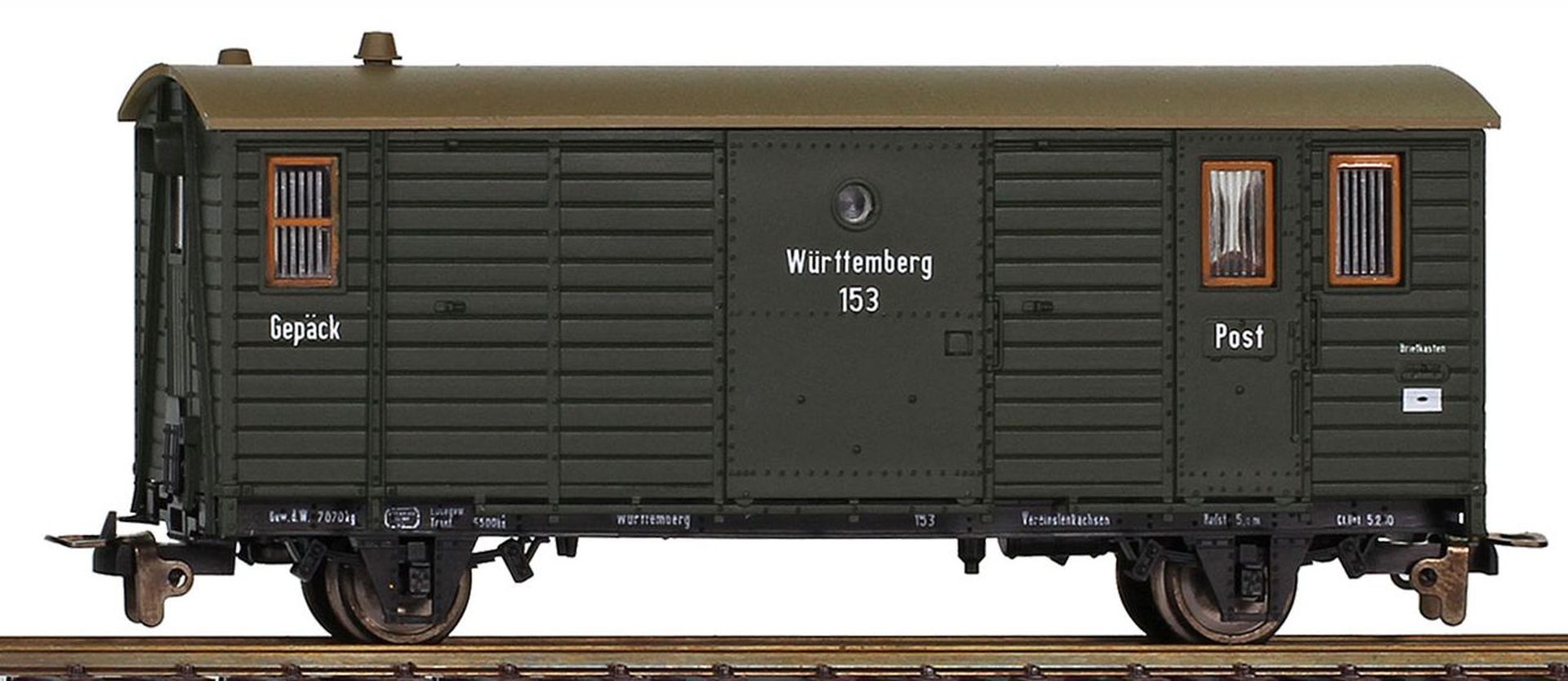 Bemo 3001802 - Packwagen 152, K.W.St.E., Ep.I