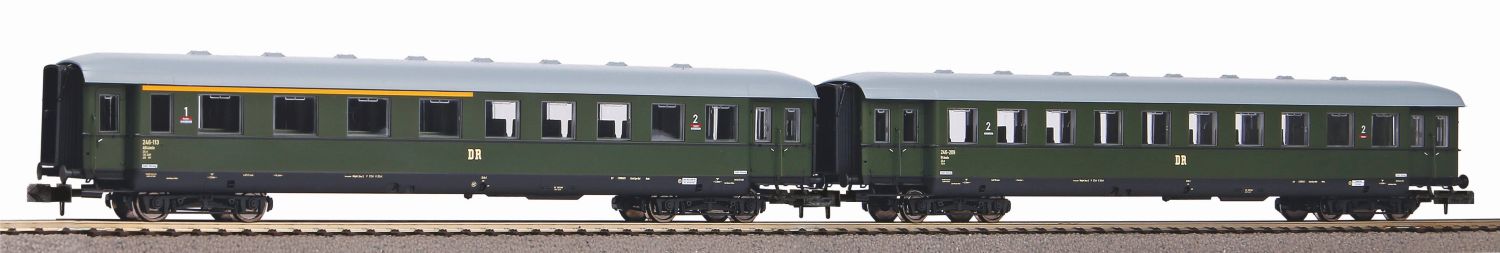 Piko 40628 - 2er Set Personenwagen 1./2. und 2. Klasse, DR, Ep.III