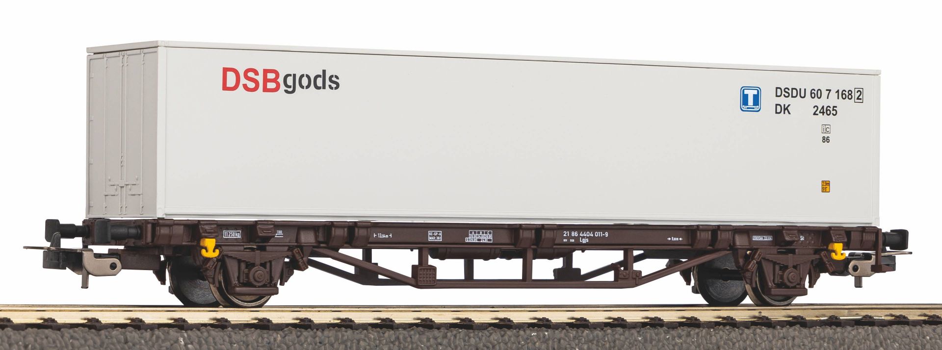 Piko 27720 - Containertragwagen mit 40' Container, DSB, Ep.V