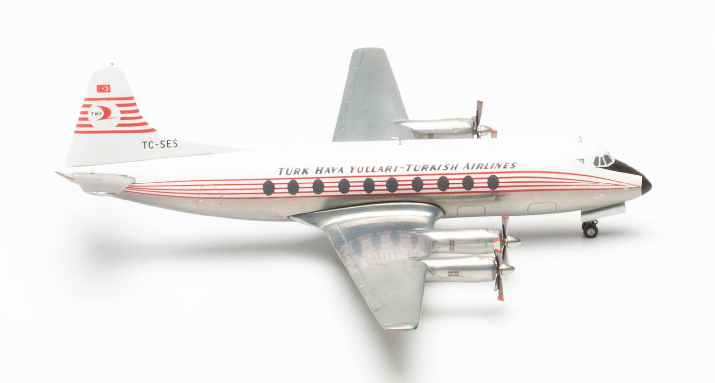 Herpa 572866 - Turkish Airlines Vickers Viscount 700 - TC-SES