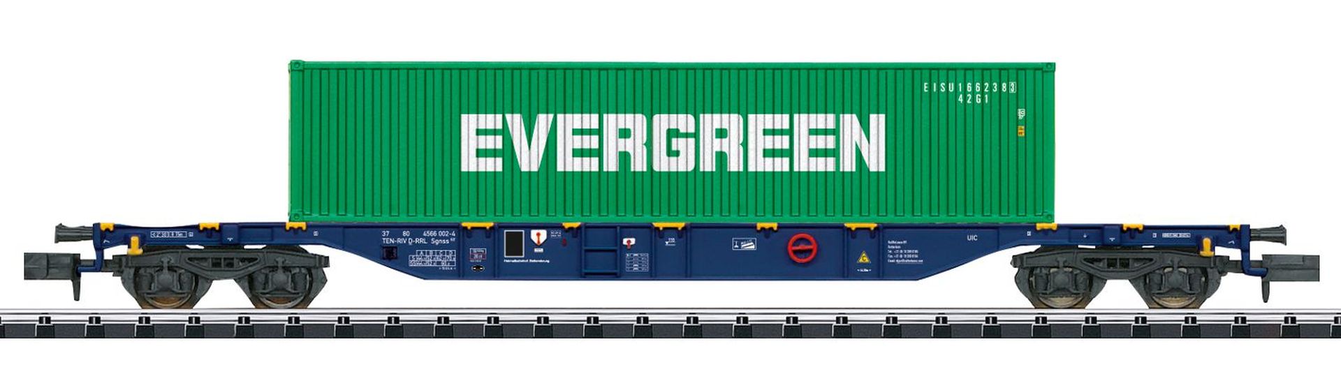 Trix 18560 - Containertragwagen Sgnss, RRL, Ep.VI 'EVERGREEN'