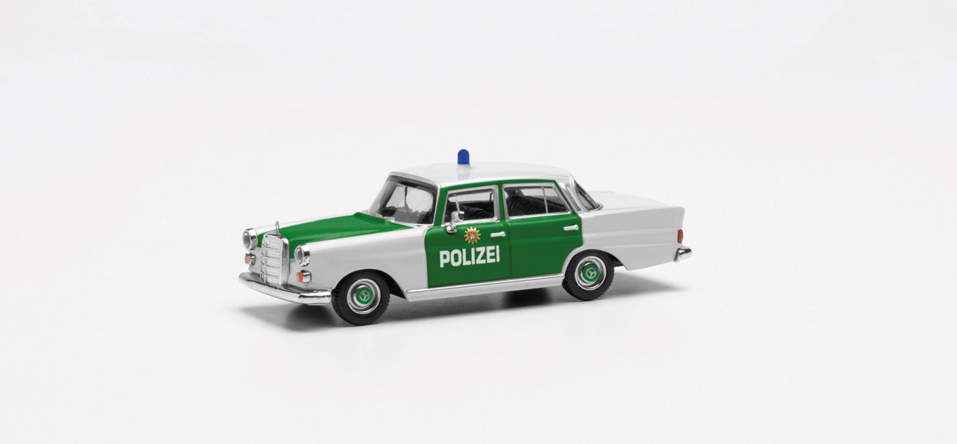 Herpa 097208 - Mercedes-Benz 200 Heckflosse "Polizei Hamburg"