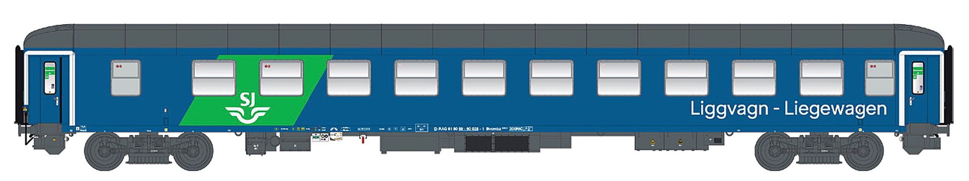 L.S. Models 48094 - Liegewagen Bvcmbz 249.1, RDC/SJ, Ep.VI, EN 346